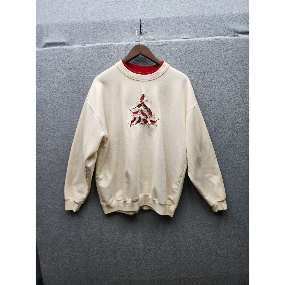 Vintage MC Sportswear Cardinal Embroidered Crewneck Sweatshirt X-Large 60% Cotto